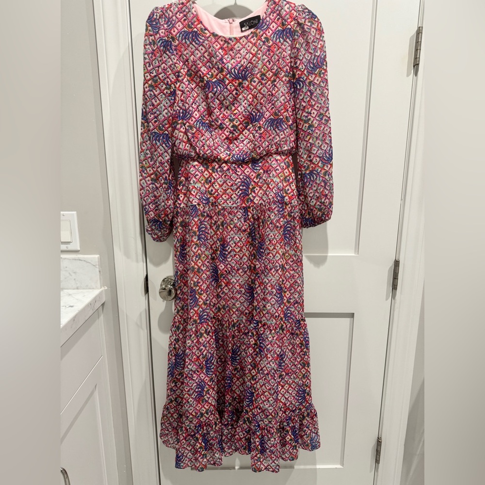 Saloni Isabel midi dress size 2R